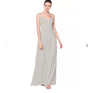 Bill Levkoff Bridesmaid Dress Dessert Grey size 12